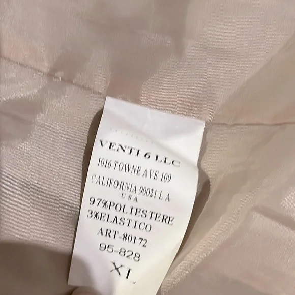 Venti 6 Brown Snake Print Design Jacket Fully Lined - Picture 6 of 6